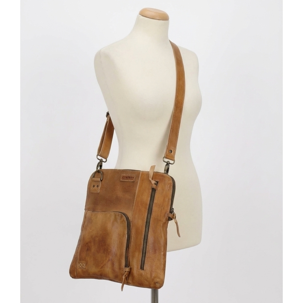 NEW BEDSTU aiken crossbody bag in tan rustic